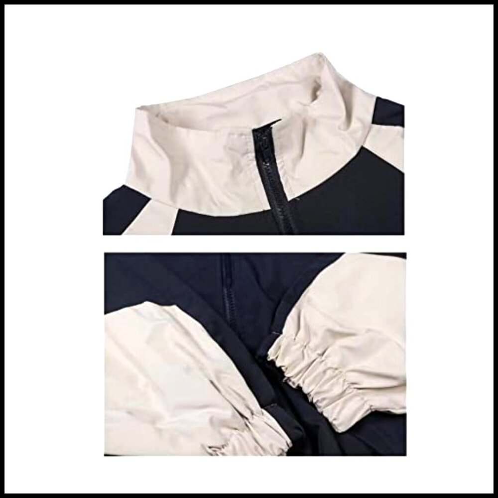 Vintage Patchwork Bomber Jacket, Lightweight Poly… - image 4